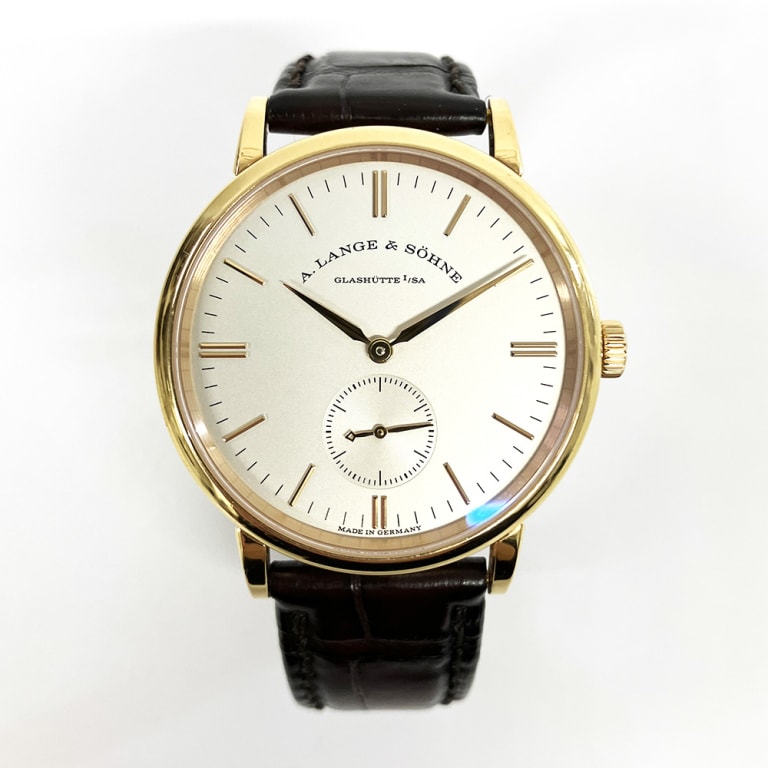 Saxonia Rose Gold Silver Dial 35mm Product Image 1