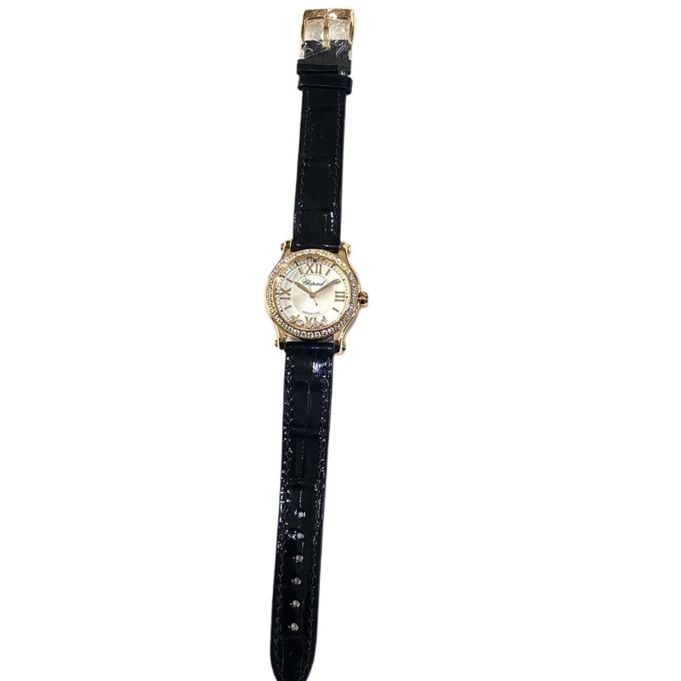 Happy Sport Rose Gold Diamond Silver Dial 30mm Product Image 2