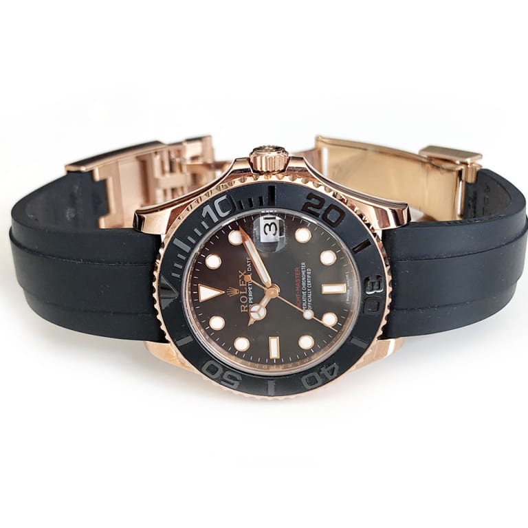 Yacht-Master Rose Gold Oysterflex Black Dial 37mm Product Image 2