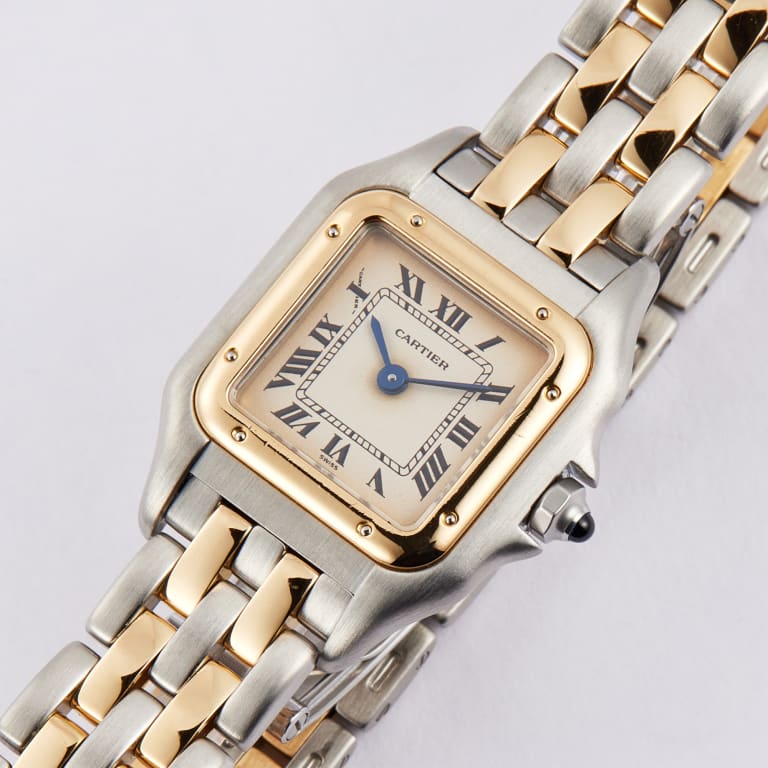 Vintage Panthère de Cartier Yellow Gold & Steel  White Dial 22mm Product Image 1