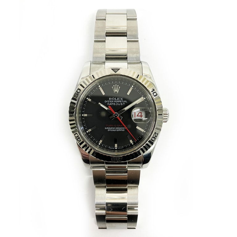 Datejust Turnograph Steel Black Dial 36mm Product Image 1