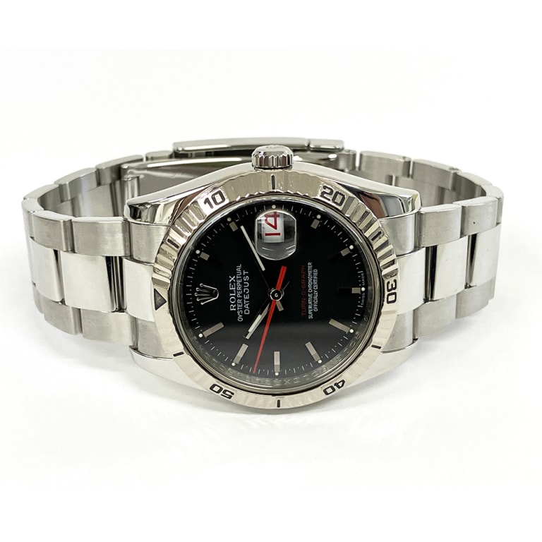 Datejust Turnograph Steel Black Dial 36mm Product Image 2