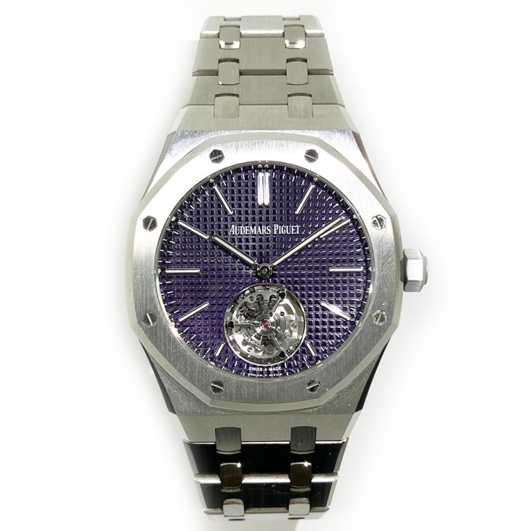 Royal Oak Extra Thin Flying Tourbillon Steel Purple Dial 37mm Product Image 1