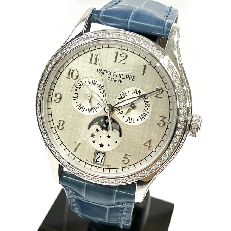 Annual Calendar White Gold Diamond Silver Dial 38mm Product Image 5