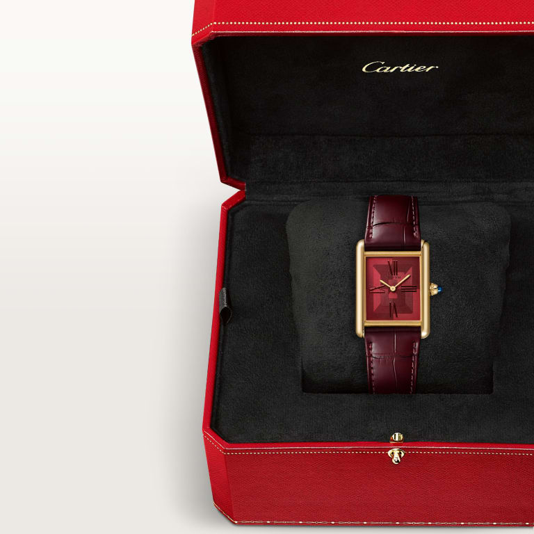 Tank Louis Cartier Yellow Gold Red Dial 25mm Product Image 5