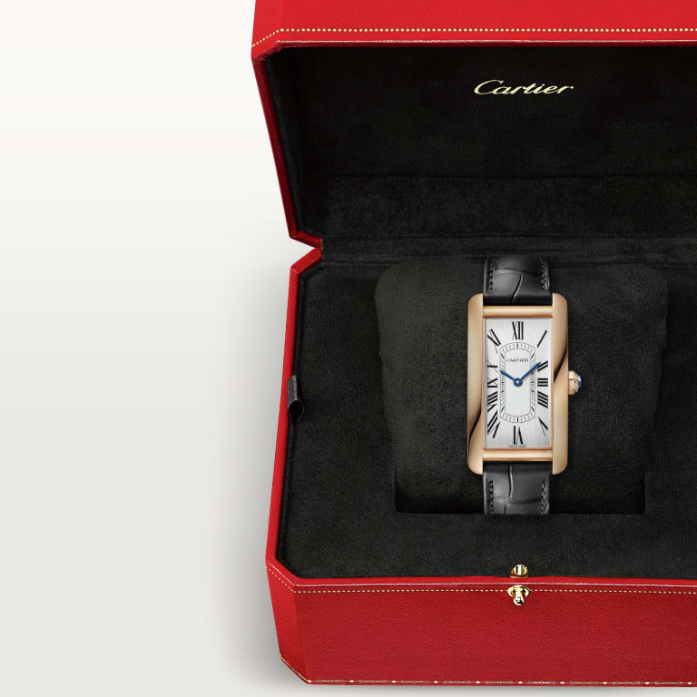 Tank Americaine Rose Gold Silver Dial 24mm Product Image 3