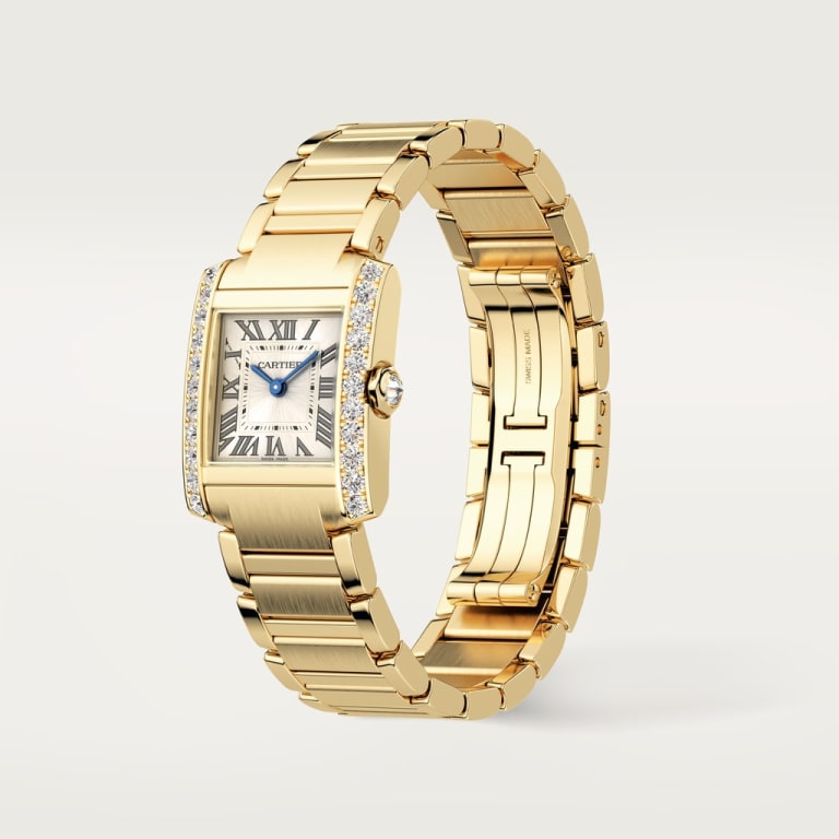 Tank Française Yellow Gold Golden Sunray Dial 21mm Product Image 2