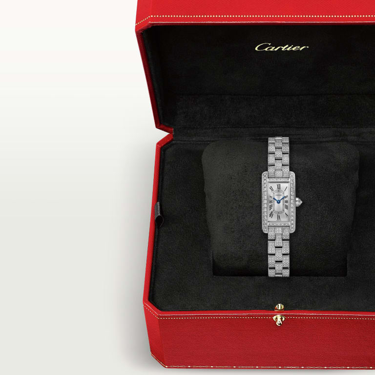 Tank Americaine White Gold Diamond Silver Dial 15mm Product Image 3