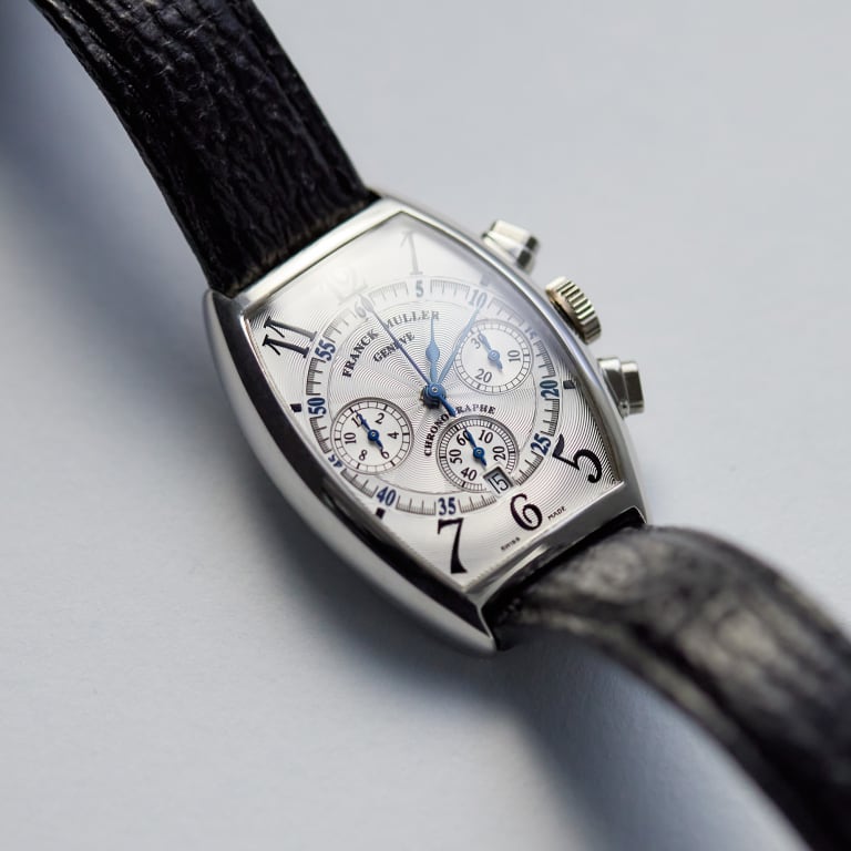 Cintree Curvex Chronograph Platinum Silver Dial 32mm Product Image 9