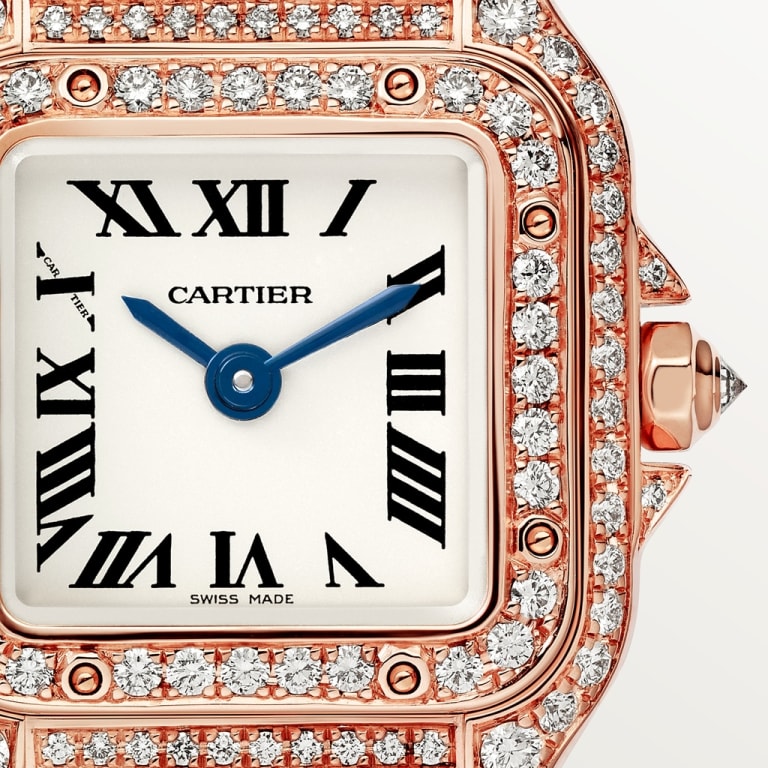 Panthère de Cartier Rose Gold Diamond Silver Dial 20mm Product Image 1