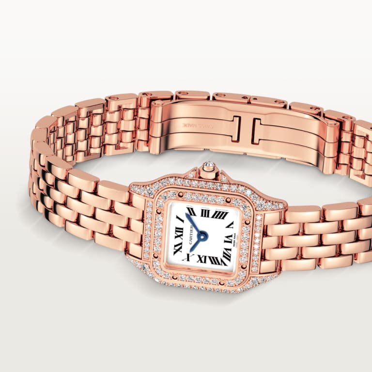 Panthère de Cartier Rose Gold Diamond Silver Dial 20mm Product Image 2
