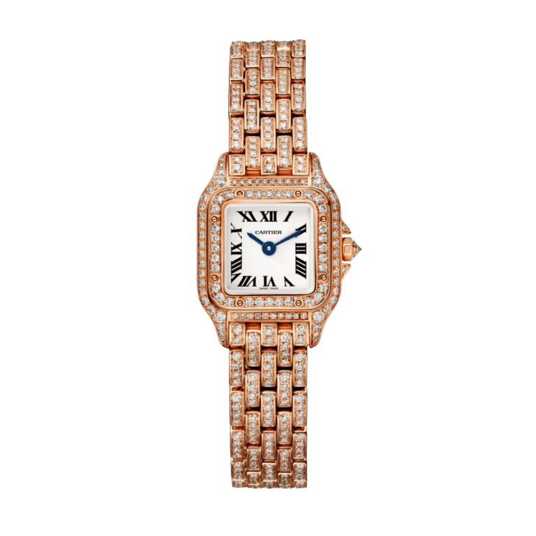 Panthère de Cartier Rose Gold Diamond Silver Dial 20mm Product Image 3