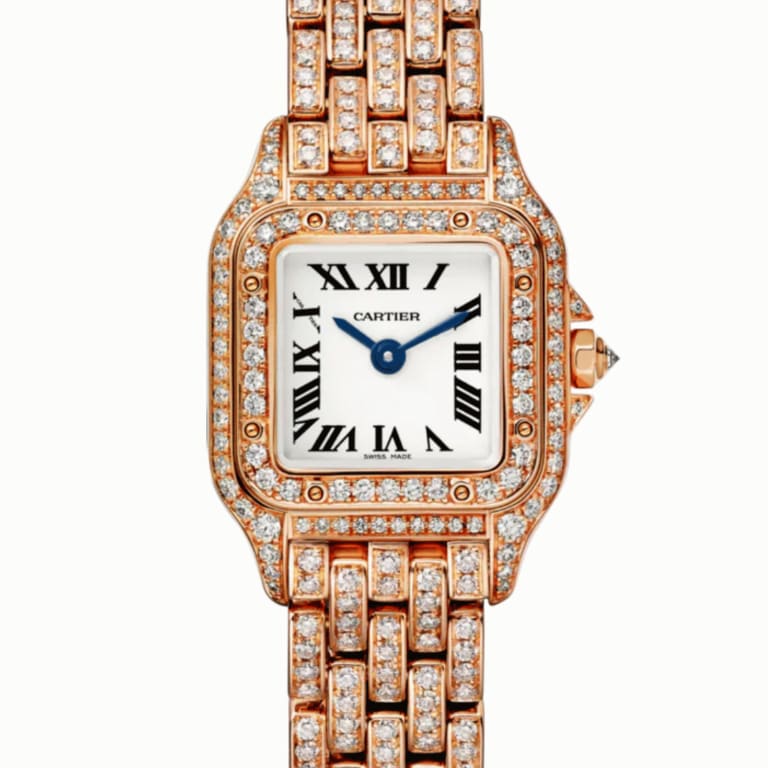 Panthère de Cartier Rose Gold Diamond Silver Dial 20mm Product Image 2