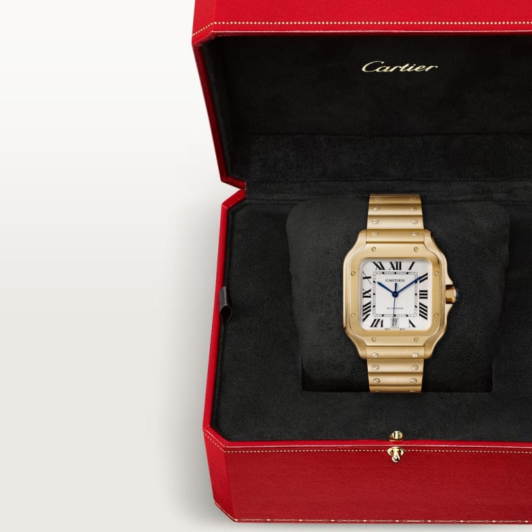 Santos de Cartier Yellow Gold White Dial 39mm Product Image 8