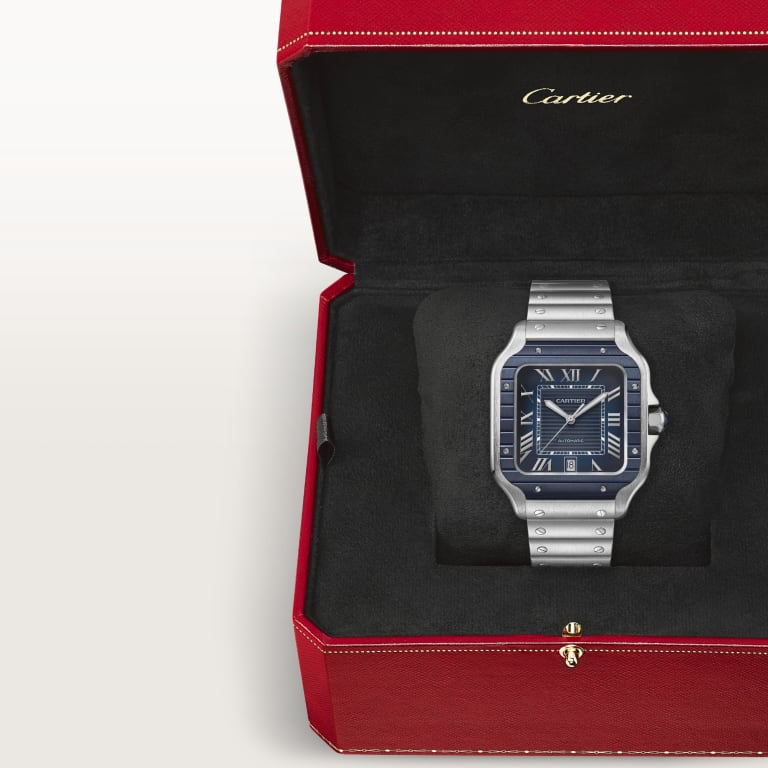Santos de Cartier Steel Blue Dial 39mm Product Image 7