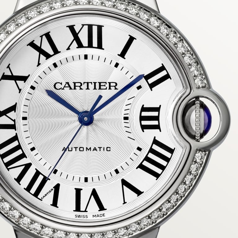 Ballon Bleu de Cartier Steel Diamond Silver Dial 36mm Product Image 1