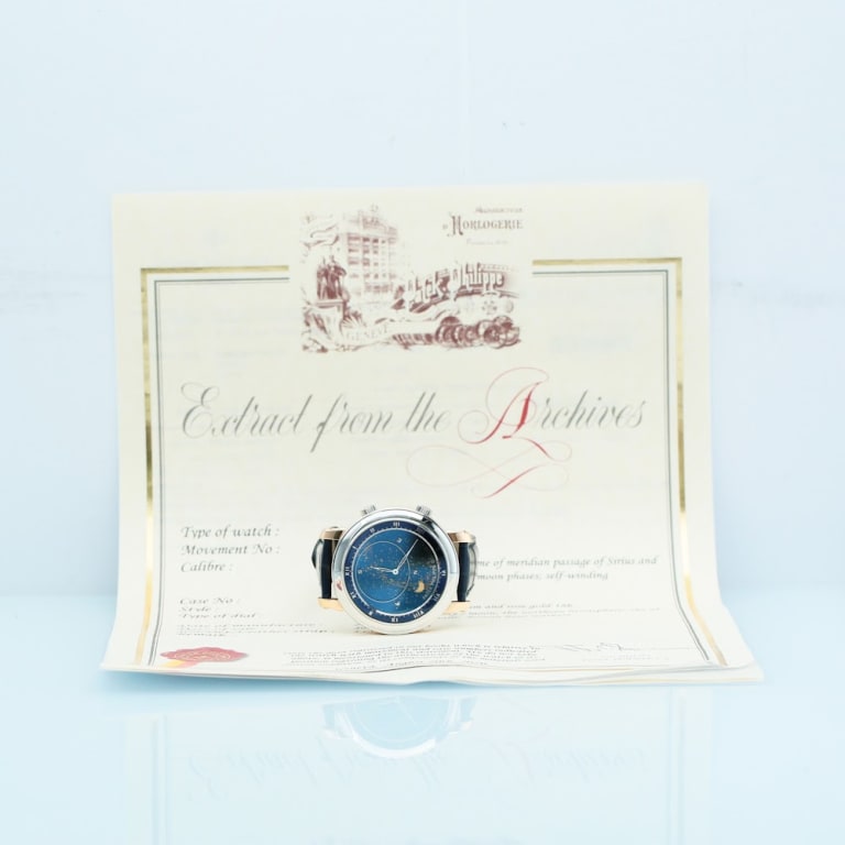 Sky Moon Celestial Platinum & Rose Gold Blue Dial 43mm Product Image 7