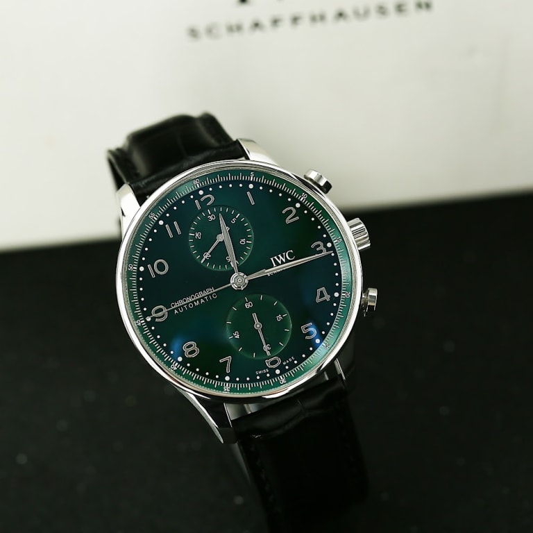 Portugieser Chronograph Steel Green Dial 41mm Product Image 1