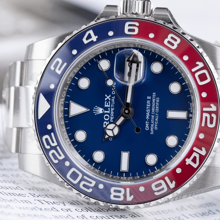 GMT-Master II White Gold Blue Dial "Pepsi" 40mm Product Image 8