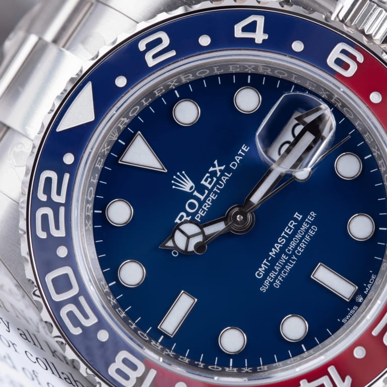 GMT-Master II White Gold Blue Dial "Pepsi" 40mm Product Image 9