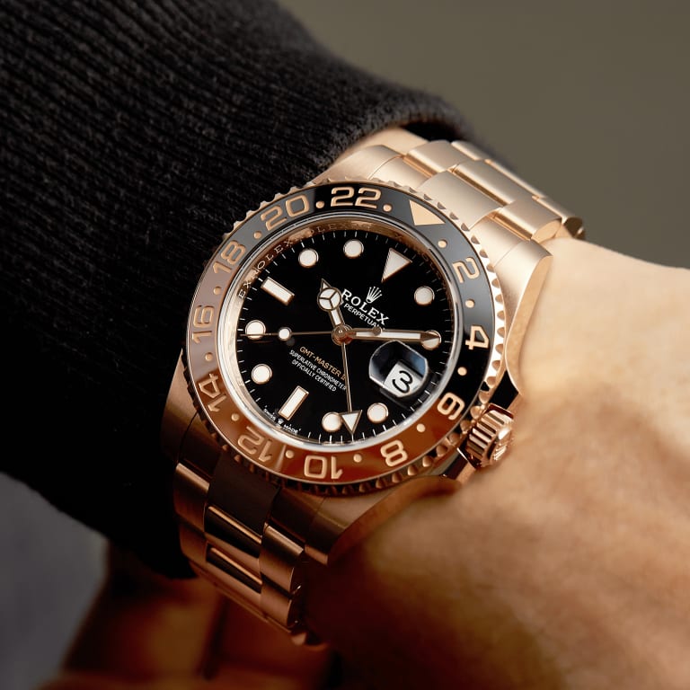 GMT-Master II "Rootbeer" Rose Gold Black Dial 40mm Product Image 9