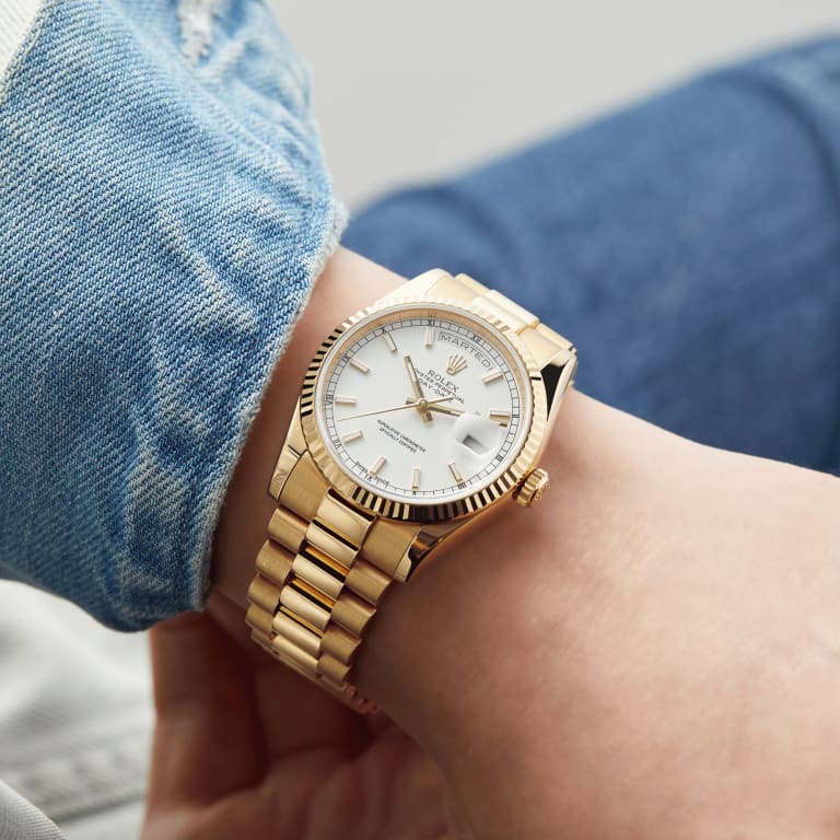 Day-Date Yellow Gold Ivory White Dial 36mm Product Image 6