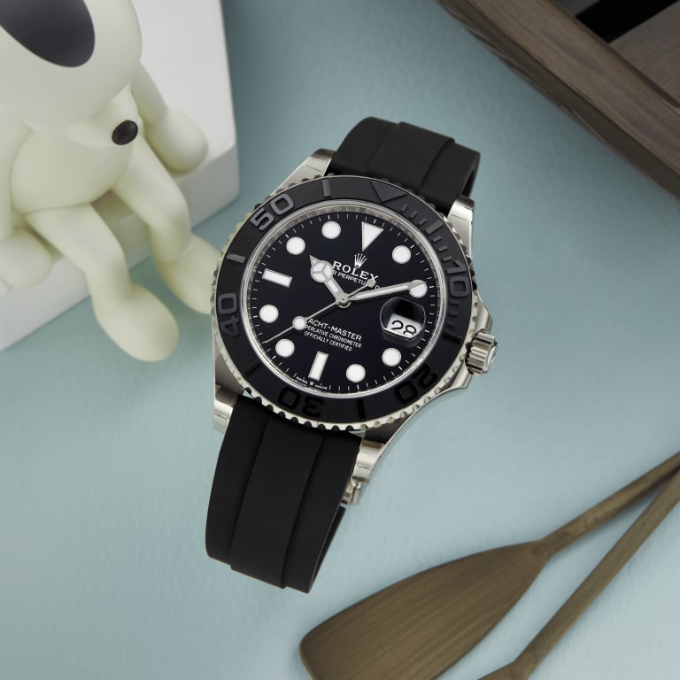 Yacht-Master White Gold Oysterflex Black Dial 42mm Product Image 6