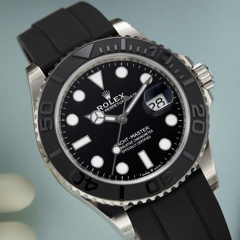 Yacht-Master White Gold Oysterflex Black Dial 42mm Product Image 7