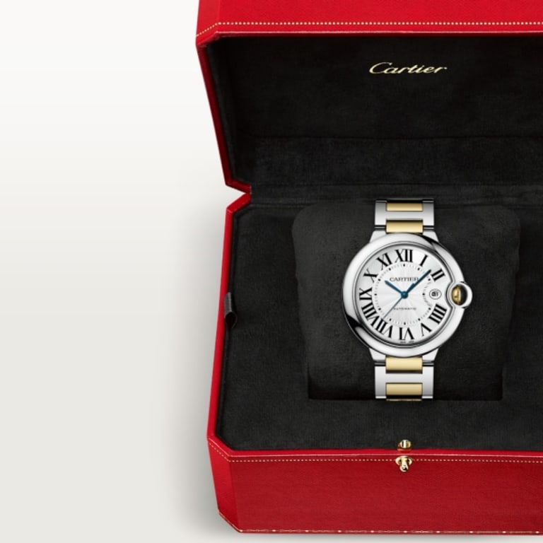 Ballon Bleu de Cartier Yellow Gold & Steel Silver Dial 42mm Product Image 6