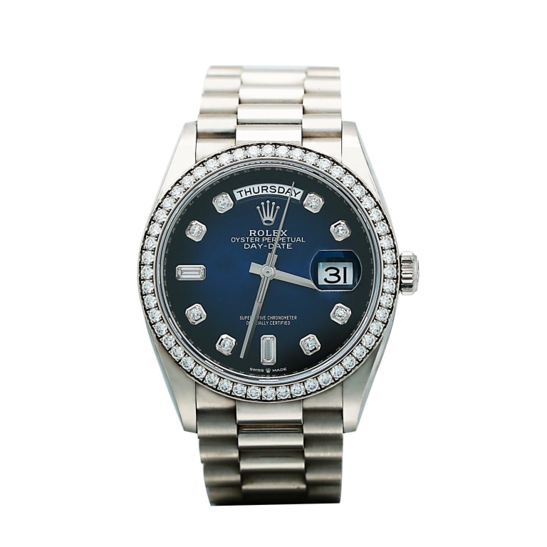 Day-Date White Gold Blue Dial 36mm Product Image 1