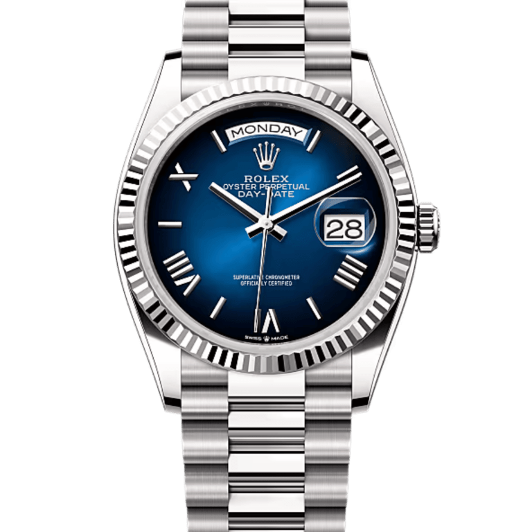 Day-Date White Gold Blue Ombré Dial 36mm Product Image 1
