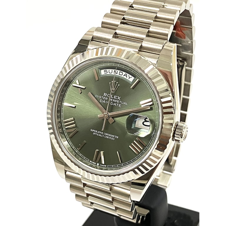 Day-Date White Gold Green Dial 40mm Product Image 3