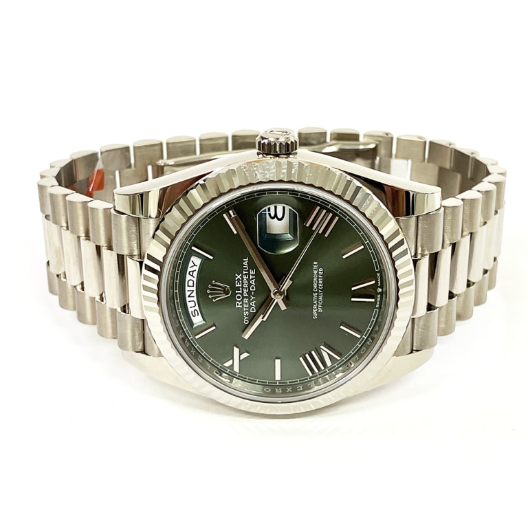 Day-Date White Gold Green Dial 40mm Product Image 2