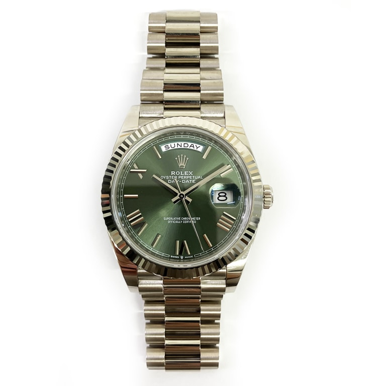 Day-Date White Gold Green Dial 40mm Product Image 1