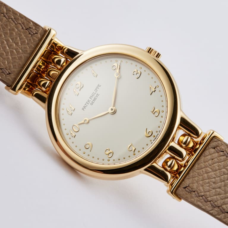 Vintage Calatrava Yellow Gold Silver Dial 34mm Product Image 1