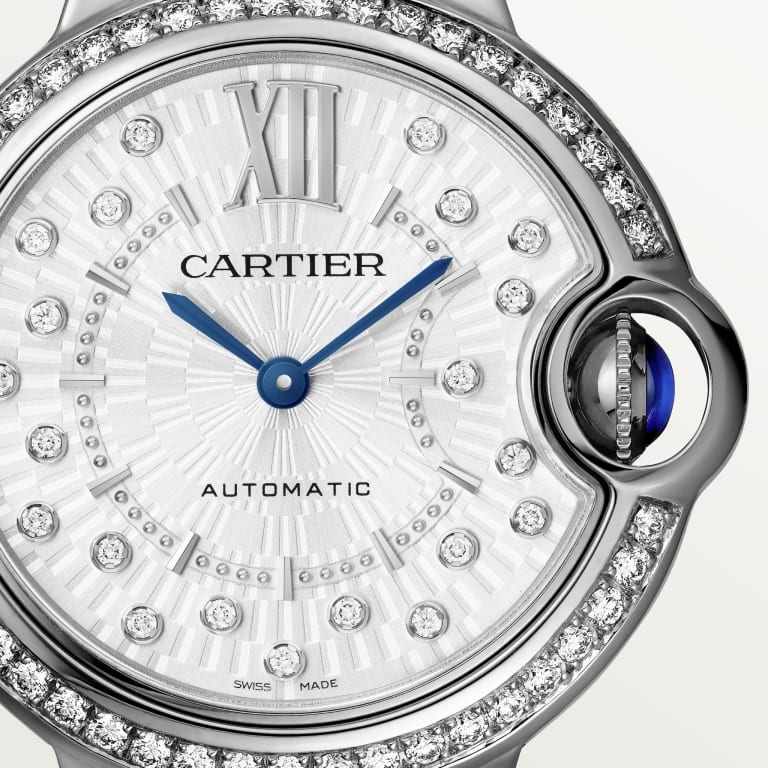 Ballon Bleu de Cartier Steel Diamond Grey Dial 33mm Product Image 1