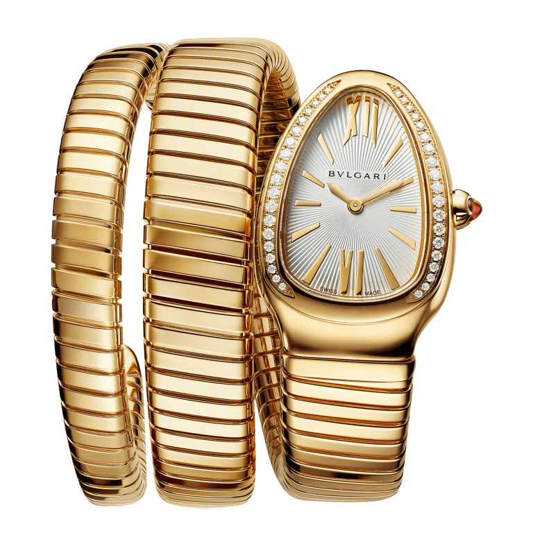 Serpenti Tubogas Yellow Gold Diamond Silver Dial 35mm Product Image 1