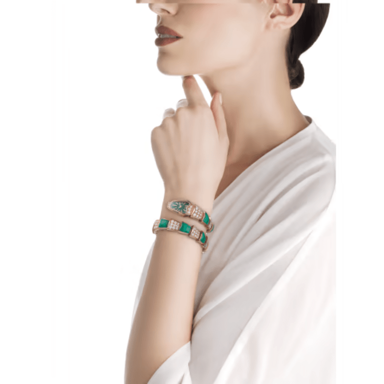 Serpenti Jewelry Rose Gold Diamond Green Dial 26mm Product Image 3