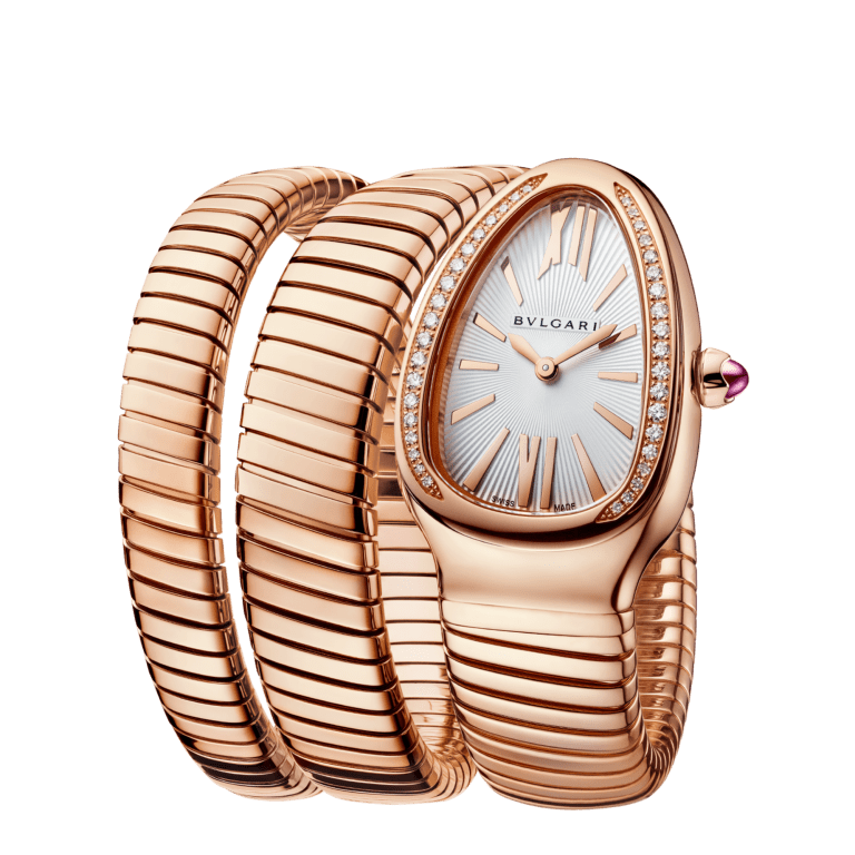 Serpenti Tubogas Rose Gold Diamond Silver Dial 35mm Product Image 2