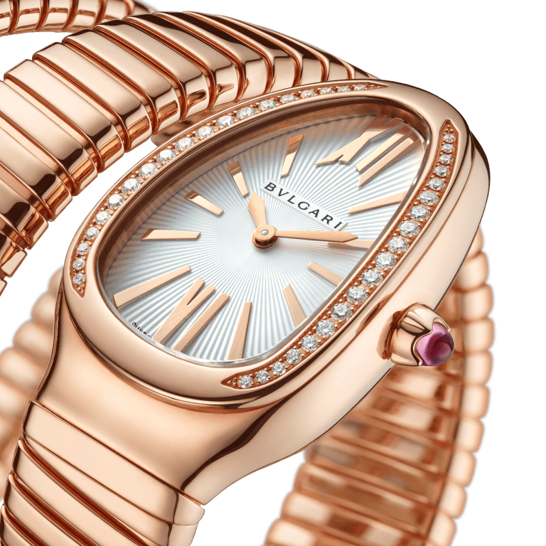 Serpenti Tubogas Rose Gold Diamond Silver Dial 35mm Product Image 3