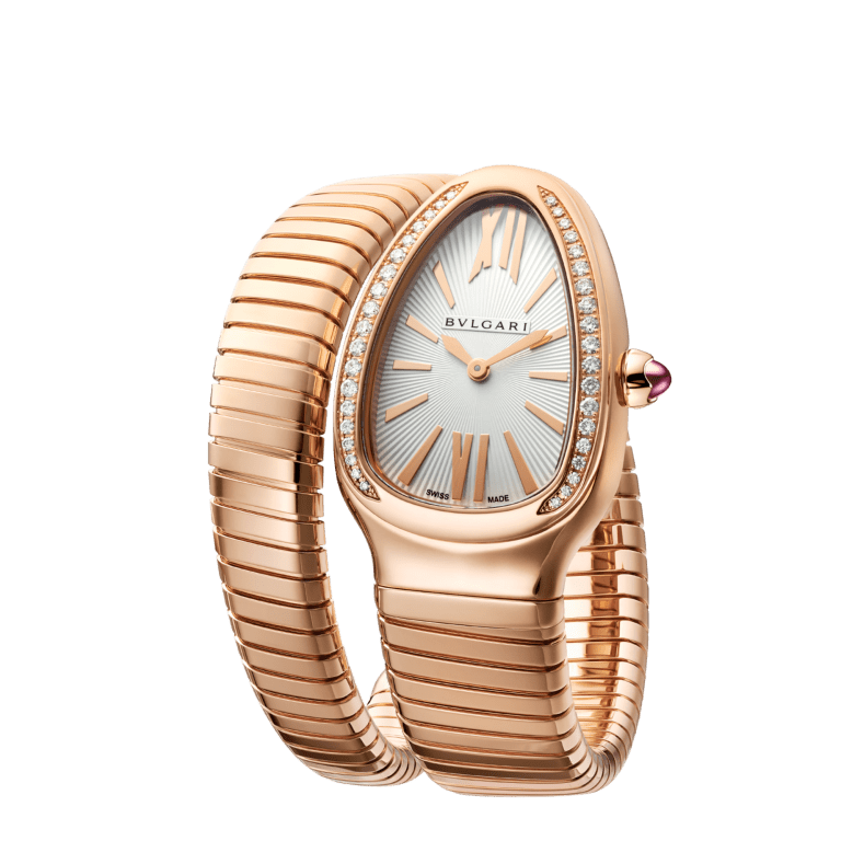 Serpenti Tubogas Rose Gold Diamond Silver Dial 35mm Product Image 2