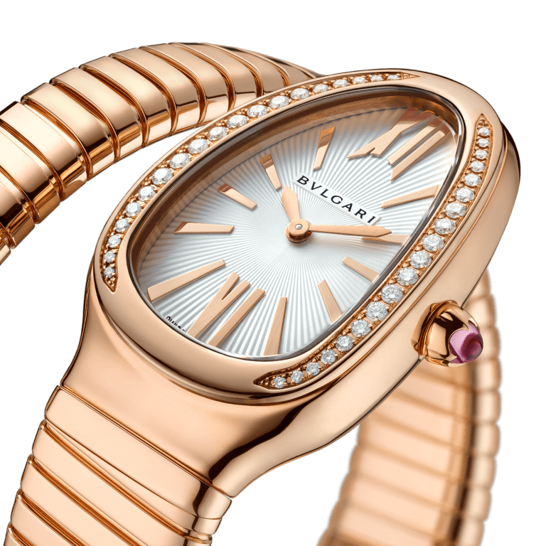 Serpenti Tubogas Rose Gold Diamond Silver Dial 35mm Product Image 3