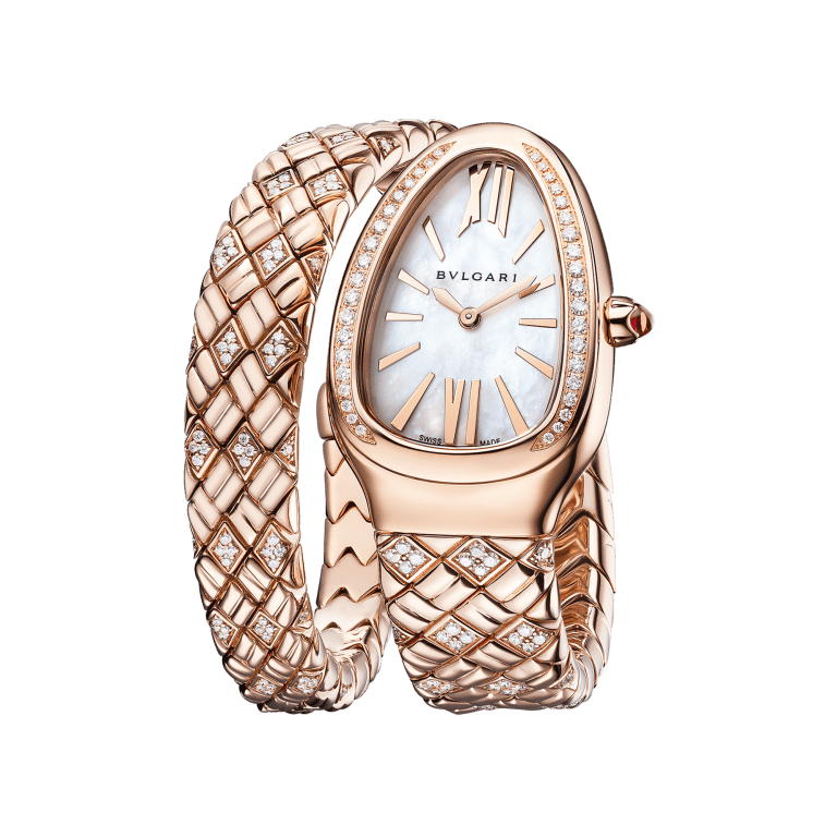 Serpenti Spiga Rose Gold Diamond Mother of Pearl Dial 35mm Product Image 2