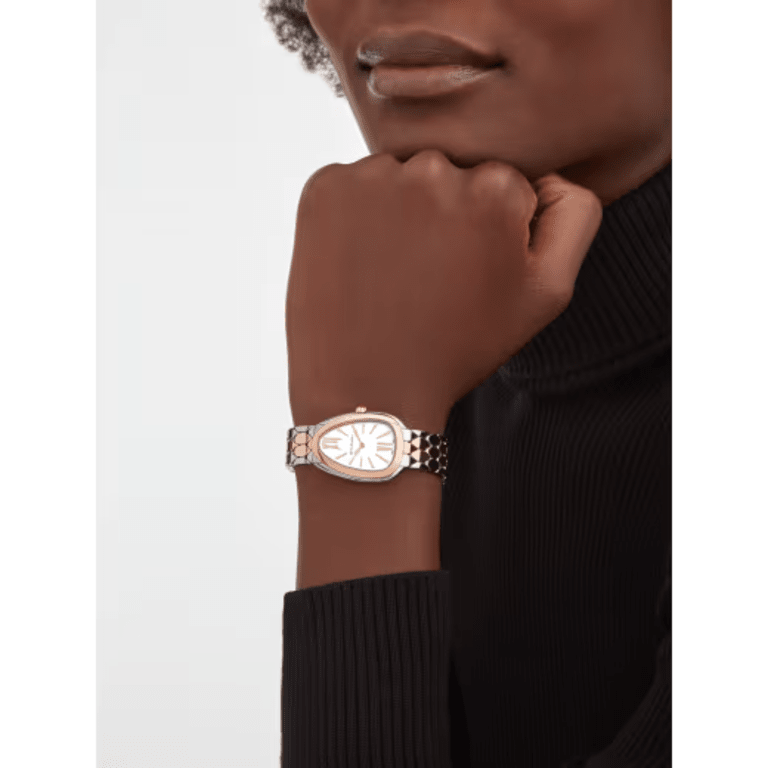Serpenti Seduttori Rose Gold & Steel White Dial 33mm Product Image 4