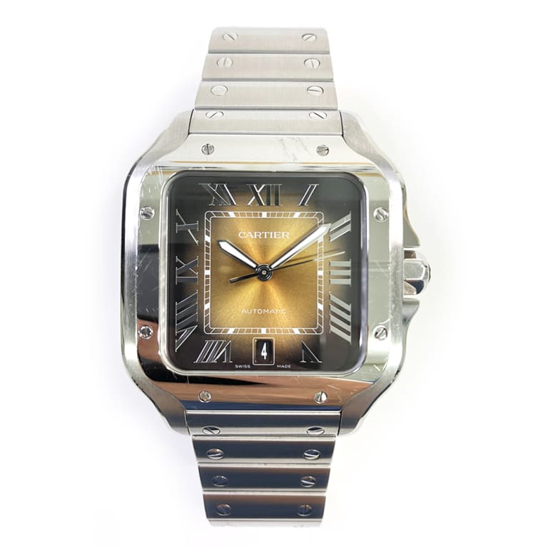 Santos de Cartier Steel Brown Dial 35mm Product Image 1
