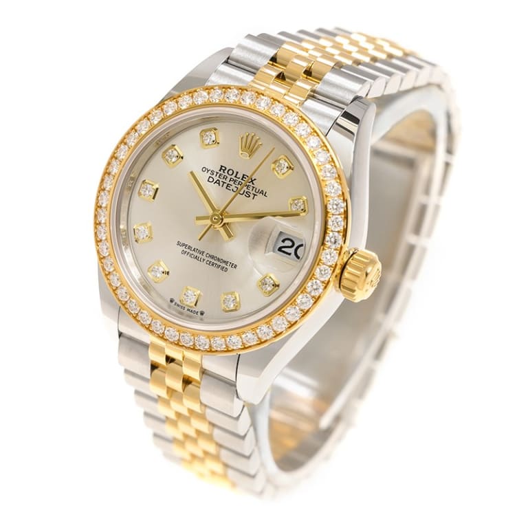 Lady-Datejust Yellow Gold & Steel Jubilee Silver Dial 28mm Product Image 2