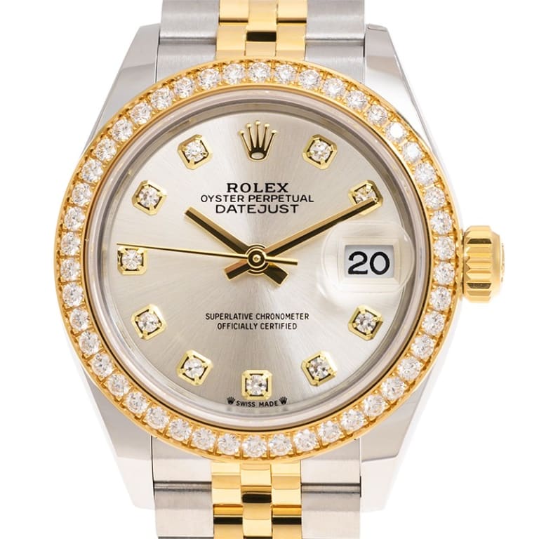 Lady-Datejust Yellow Gold & Steel Jubilee Silver Dial 28mm Product Image 3