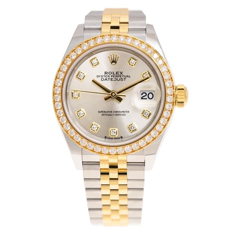 Lady-Datejust Yellow Gold & Steel Jubilee Silver Dial 28mm Product Image 1