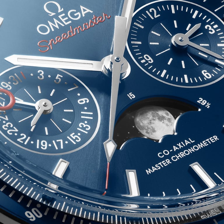 Speedmaster Moonphase Steel Blue Dial 44mm Product Image 2