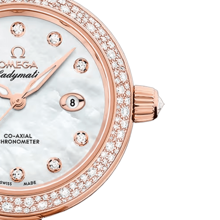 LadyMatic Rose Gold Diamond Mother of Pearl Dial 34mm Product Image 3